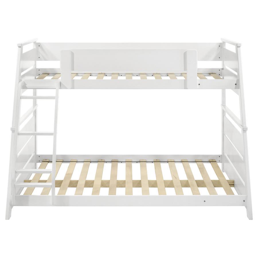 Holden - Wood Veneer Bunk Bed, Twin over Full, White