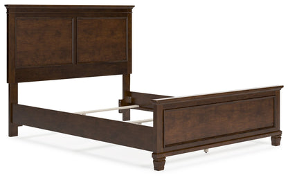 Danabrin - Panel Bed, Twin, Dark Brown