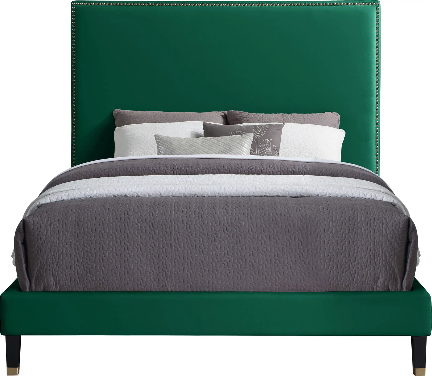 Harlie - Bed, Queen, Green
