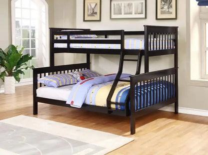 Chapman - Wood Bunk Bed, Twin over Full, Black