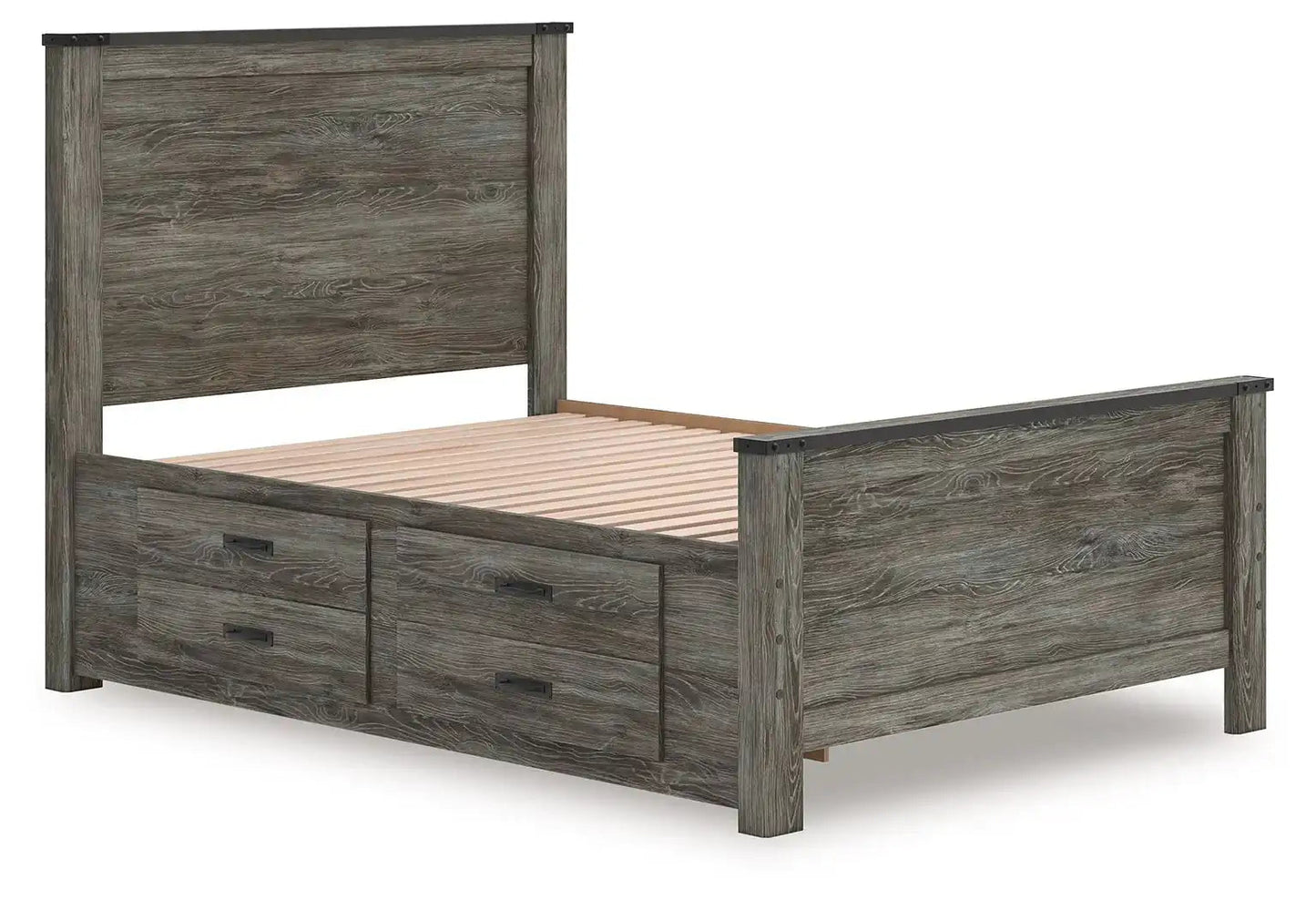 Frandern - Panel Bed, Full, Gray