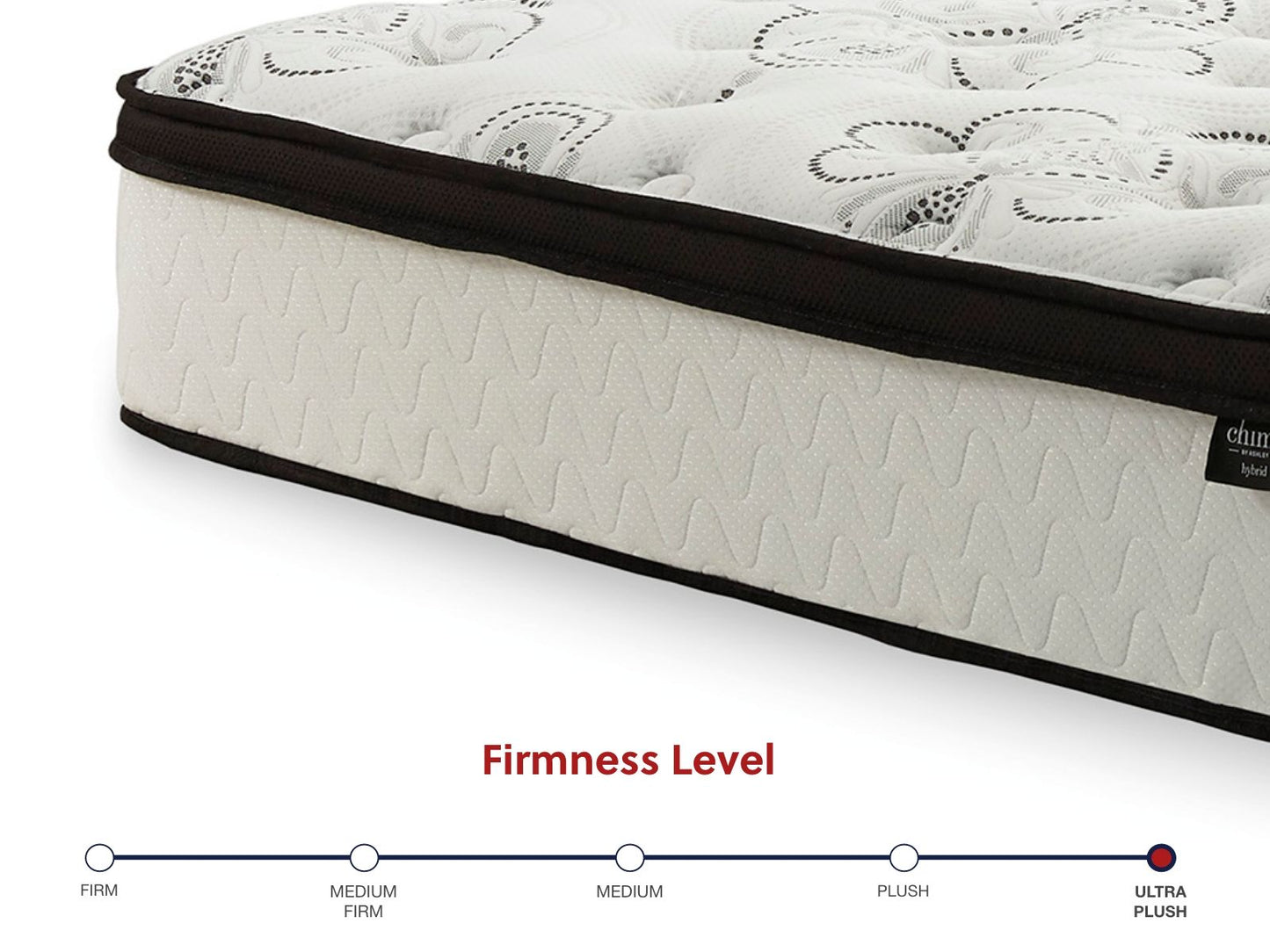 Chime 12 Inch Hybrid - Ultra Plush Hybrid Mattress, King, White