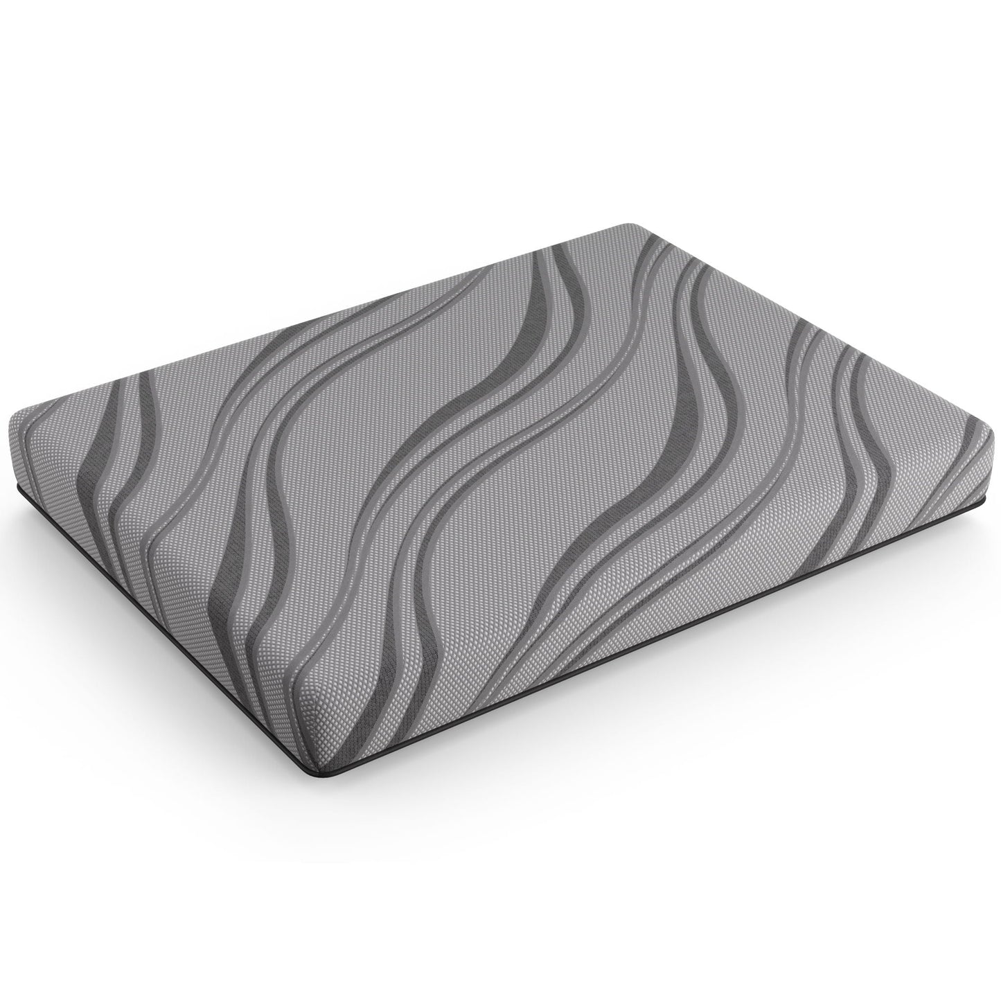 Bib Nl - 8 Pro Gel Foam Firm Mattress, Twin Long, Dark Gray