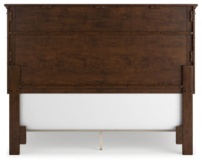 Danabrin - Panel Bed, Twin, Dark Brown