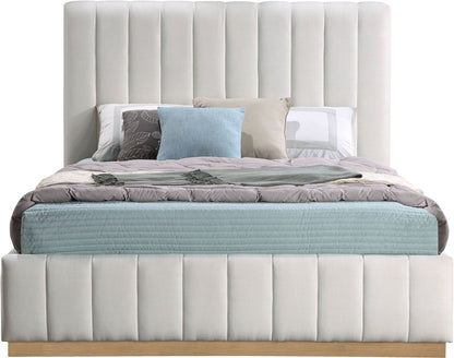Lucia - Bed, Full, Beige