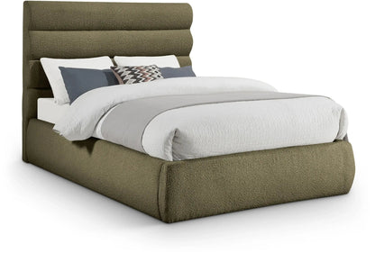 Adam - Boucle Fabric Bed With 52 Headboard