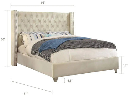 Aiden - Bed, King, Beige