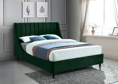Eva - Velvet Bed, Twin, Green
