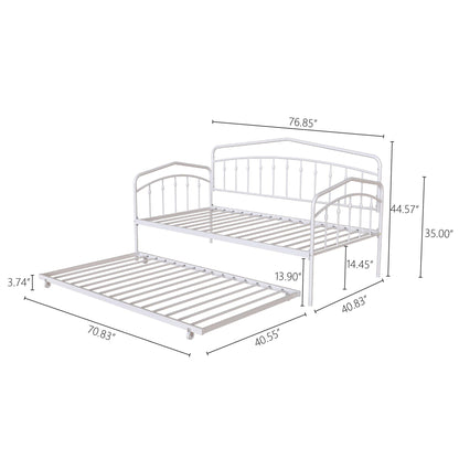 Fox - Daybed With Twin Trundle, Black