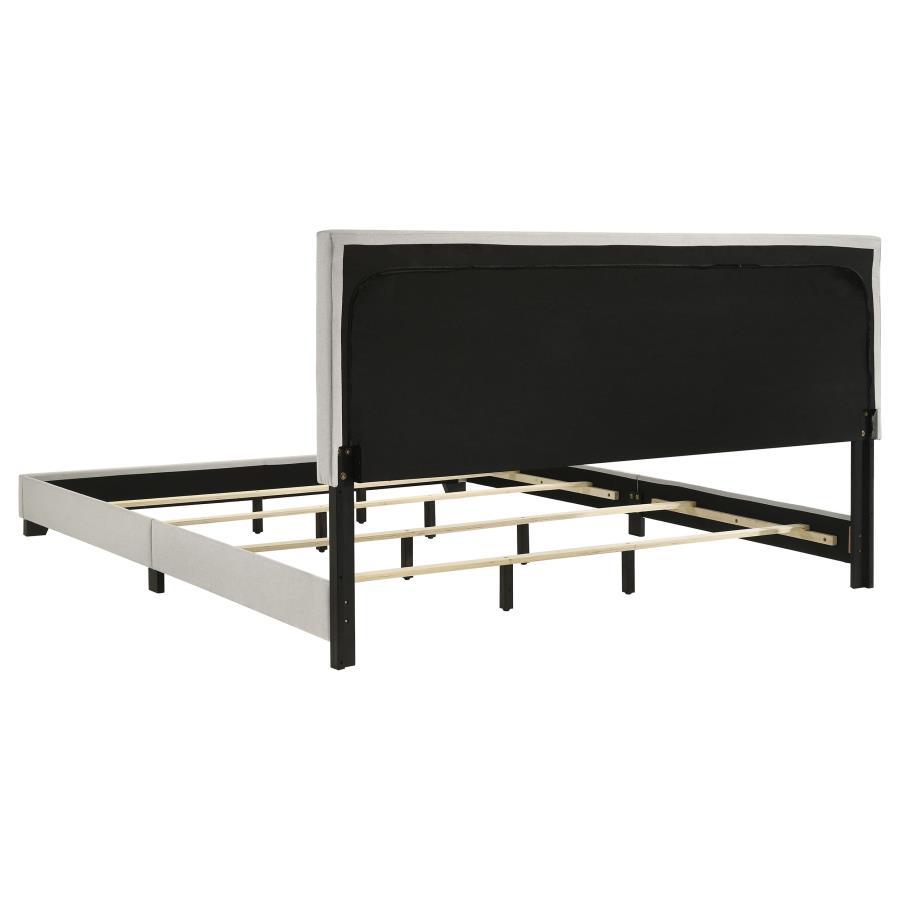 Dorian - Upholstered Panel Bed, Full, Black