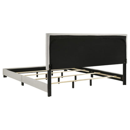 Dorian - Upholstered Panel Bed, Full, Black