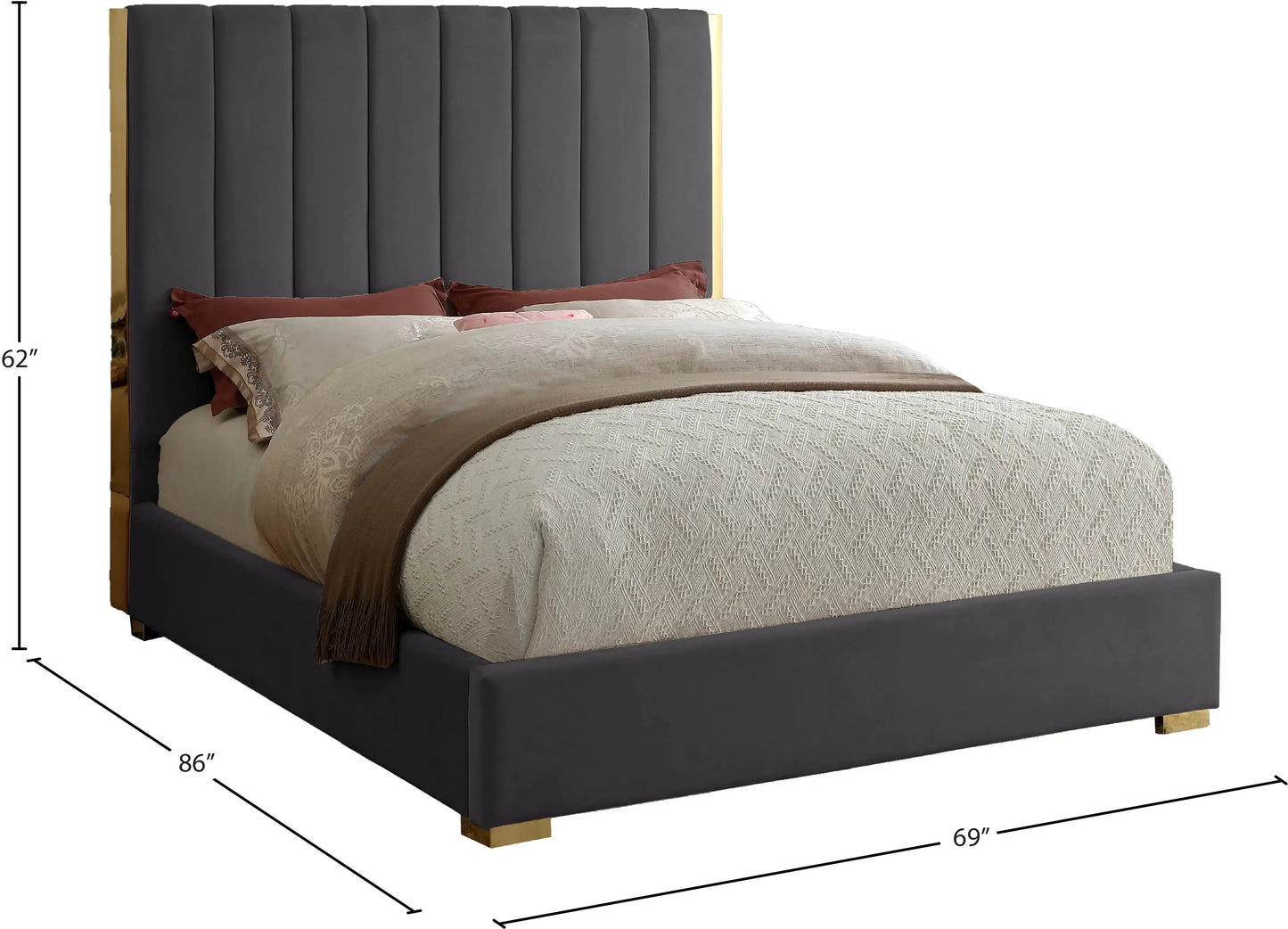Becca - Bed, Queen, Black
