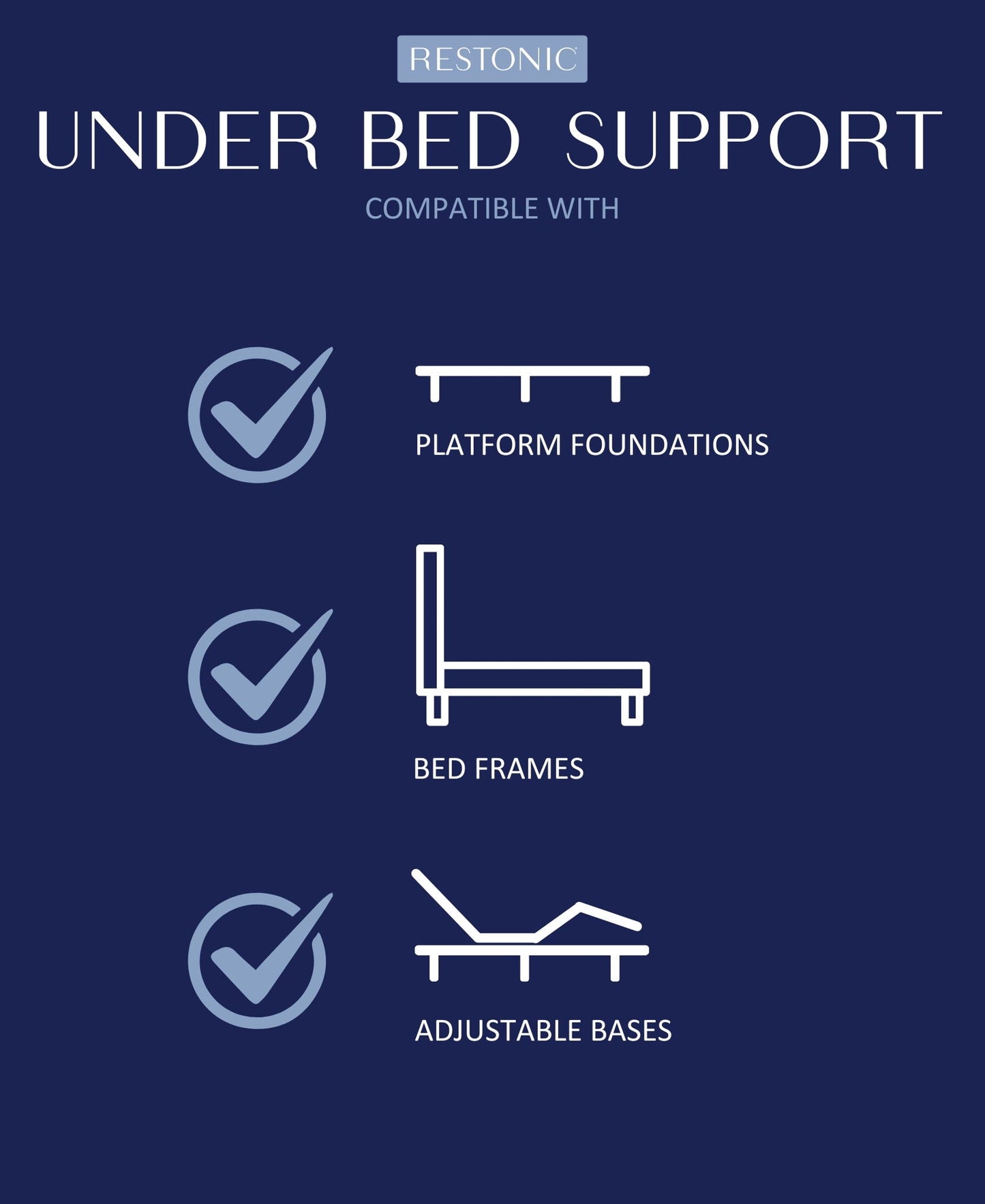 Restonic - ComfortCare DreamLux Firm, Twin, White