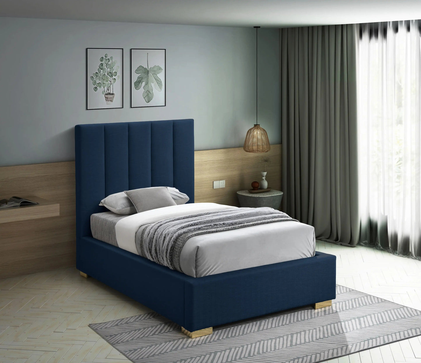 Pierce - Bed, Twin, Blue