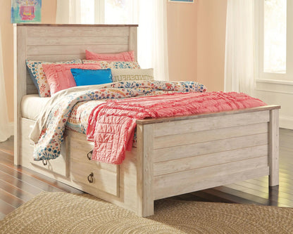 Willowton - Panel Bed, Twin, Beige
