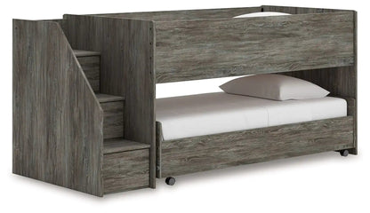 Frandern - Twin Over Twin Loft Bed - Gray