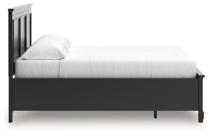 Lanolee - Panel Bed, Queen, Black