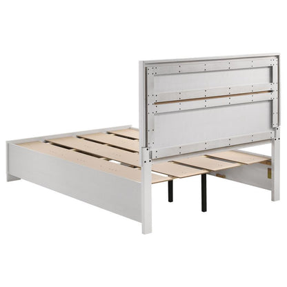 Miranda - Wood Storage Panel Bed, Full, White