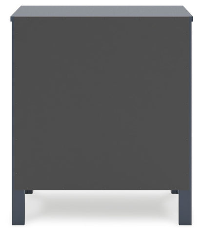 Simmenfort - Two Drawer Night Stand - Navy Blue