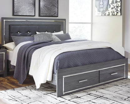 Lodanna - Panel Bed, Queen, Gray