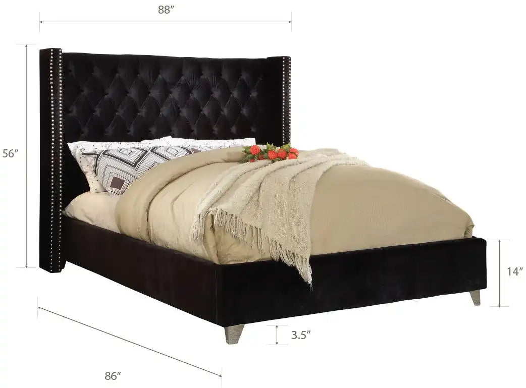Aiden - Bed, King, Beige