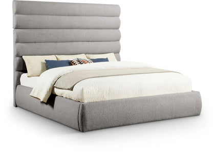 Adam - Boucle Fabric Bed With 70.5 Headboard