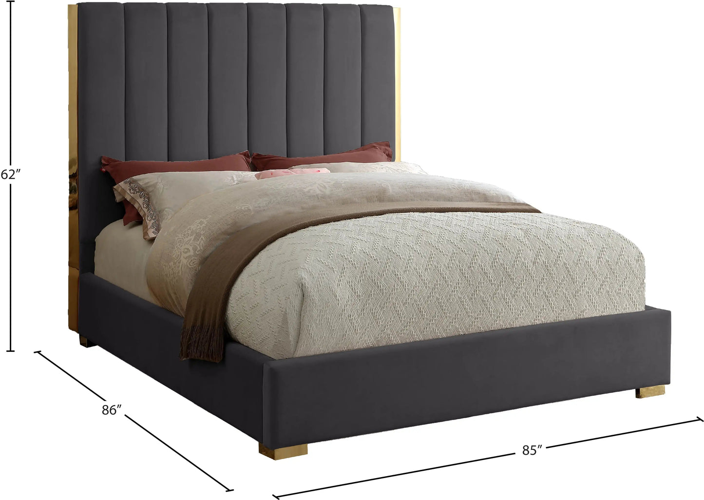 Becca - Bed, Queen, Black