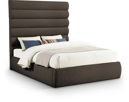 Adam - Boucle Fabric Bed With 70.5 Headboard