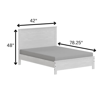 Albany - Bed Frame With Headboard, Heavy Duty Modern Rustic Design