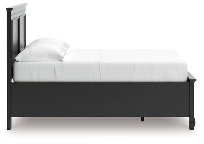 Lanolee - Panel Bed, Queen, Black