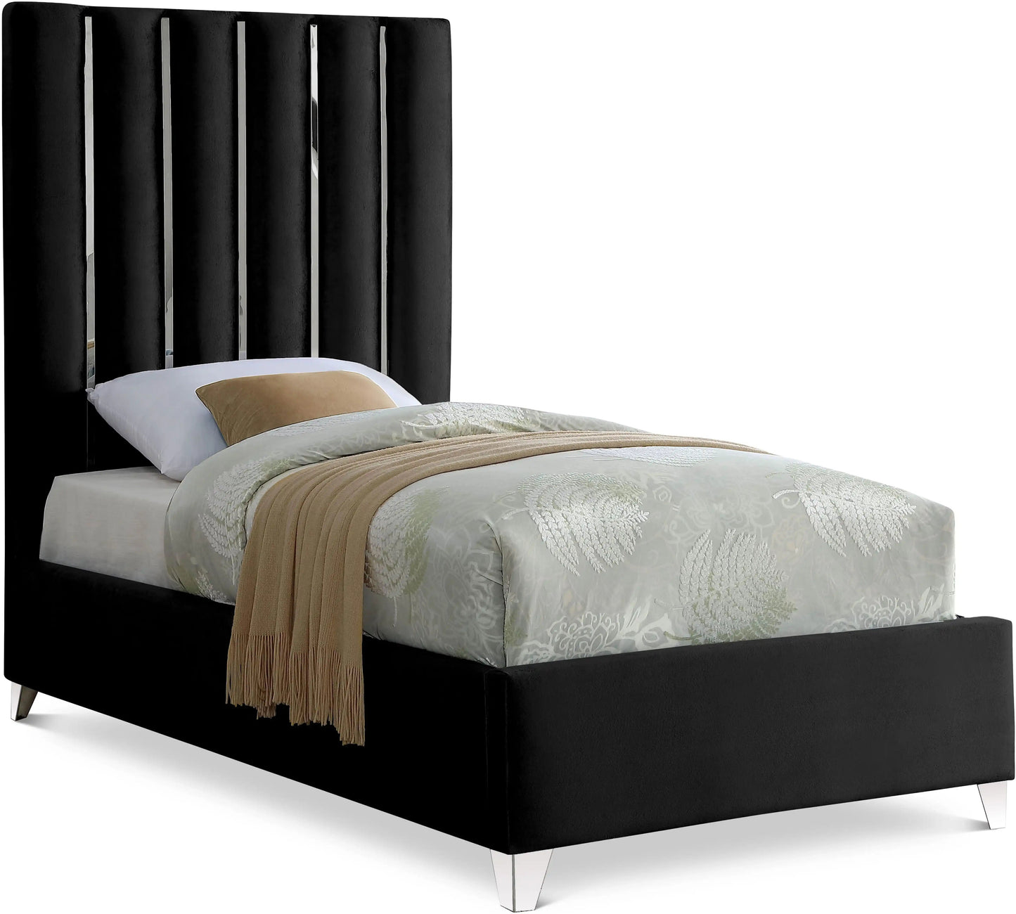 Enzo - Bed, Queen, Dark Gray