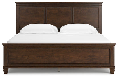 Danabrin - Panel Bed, Twin, Dark Brown