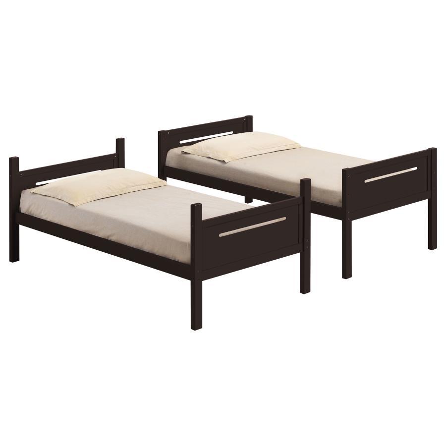 Littleton - Bunk Bed, Twin over Twin, Black