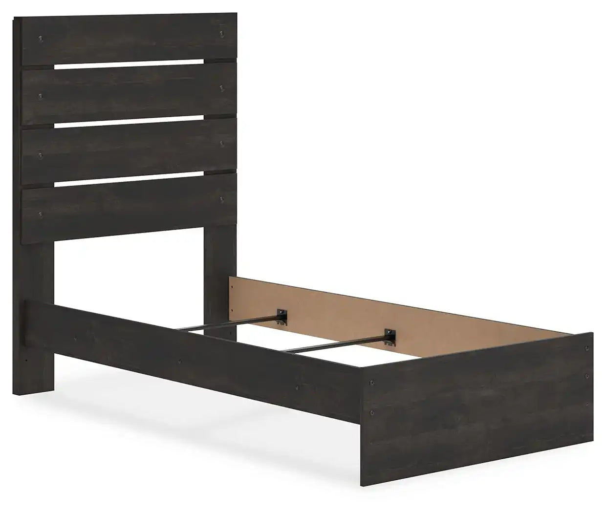 Hollivern - Panel Bed, King, Dark Gray