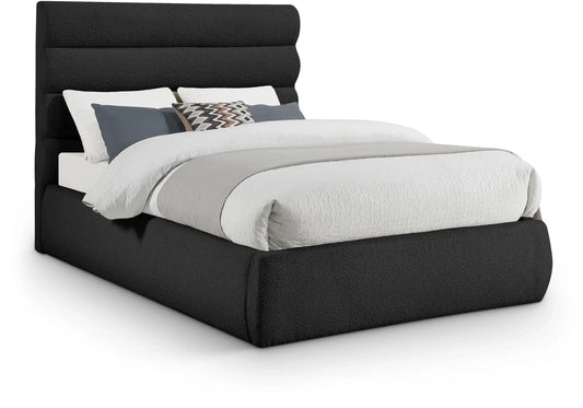 Adam - Boucle Fabric Bed With 52 Headboard