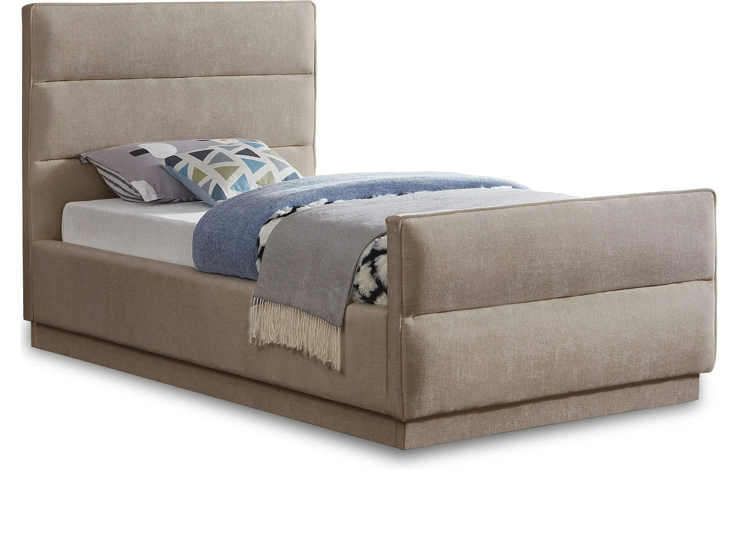 Paxton - Bed, Full, Beige