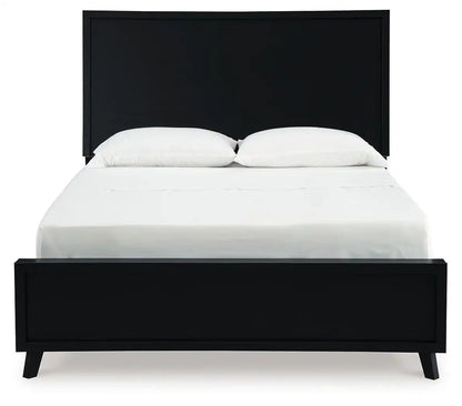 Danziar - Panel Bed, King, Black
