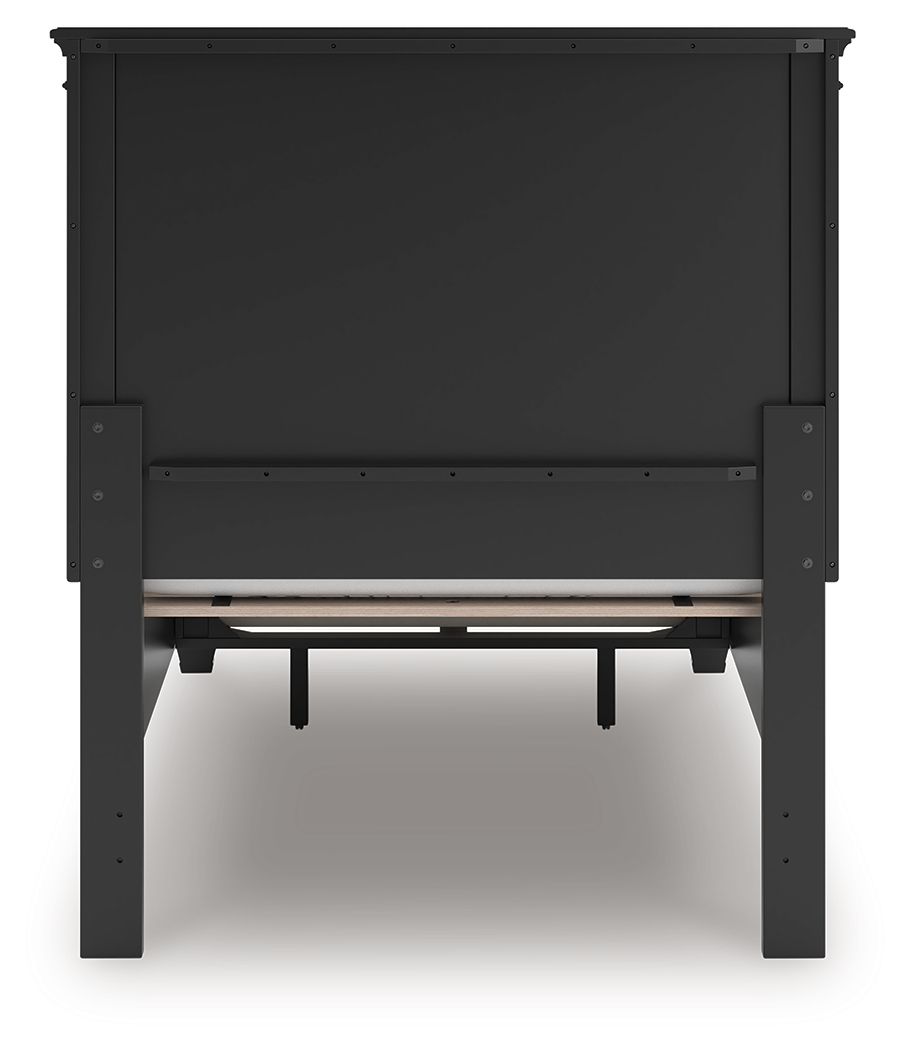 Lanolee - Panel Bed, Queen, Black
