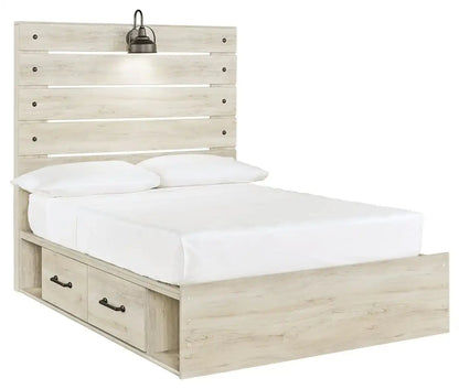 Cambeck - Panel Bed, Twin, Beige