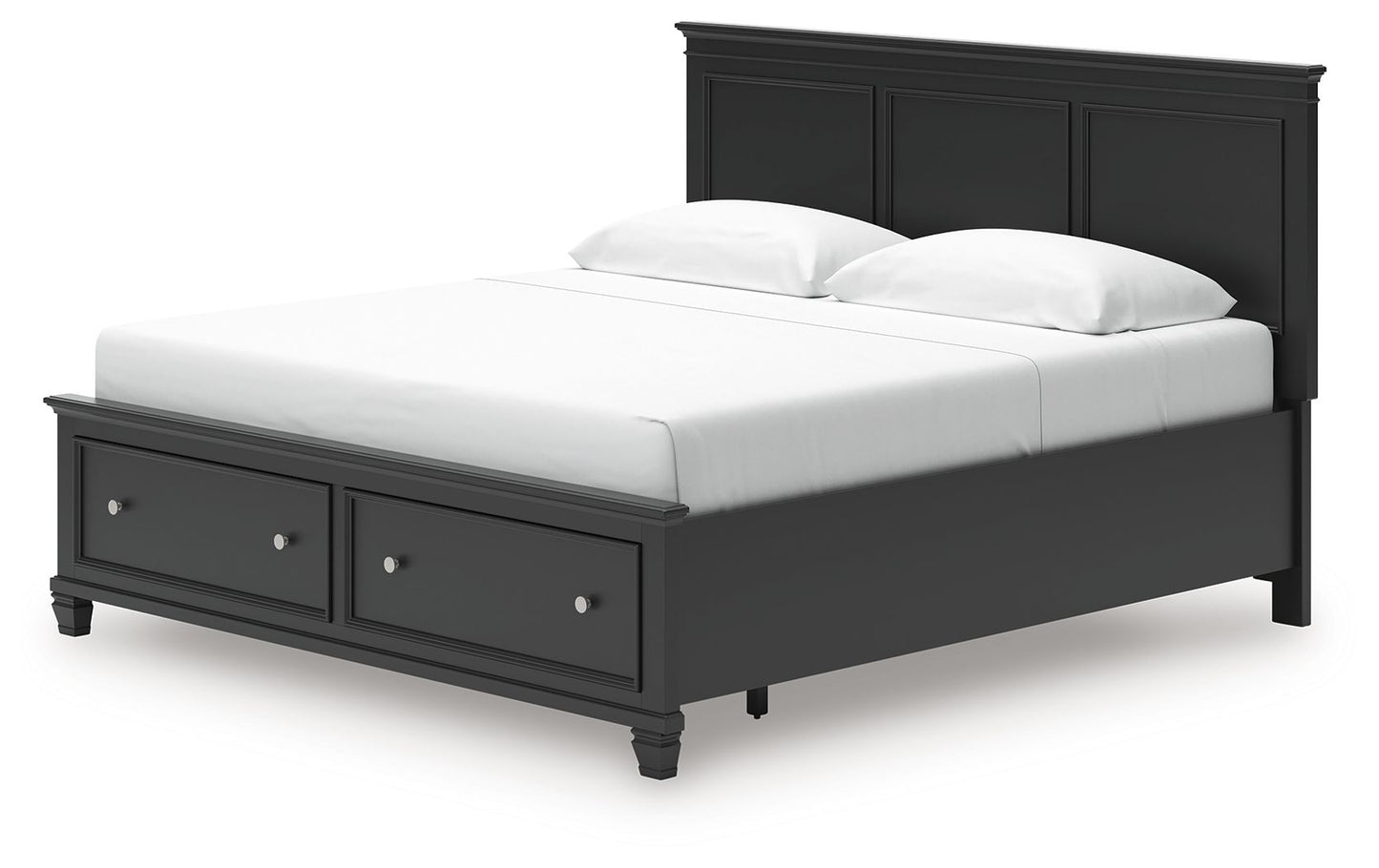 Lanolee - Panel Bed, Queen, Black