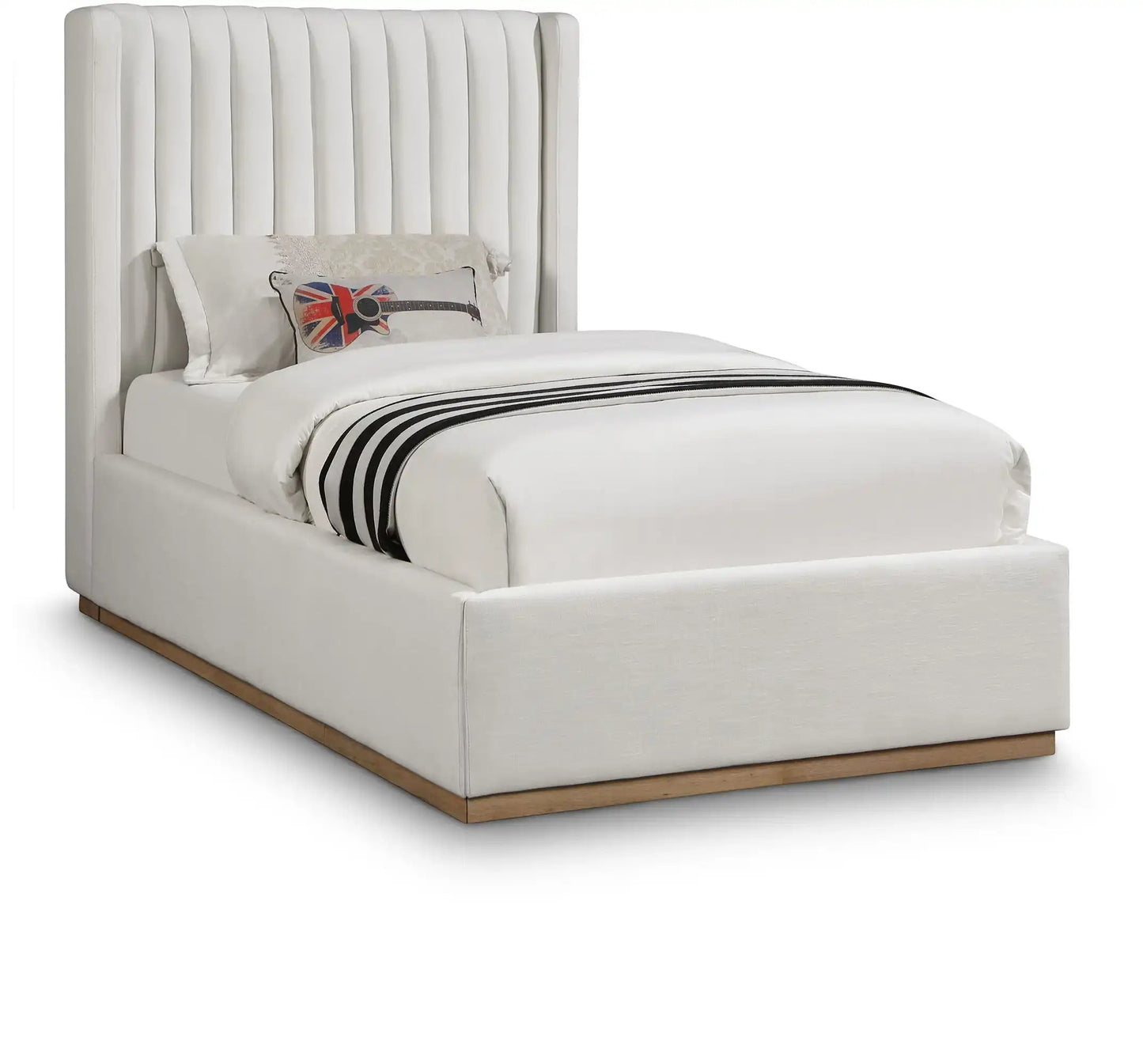 Logan - Bed, Full, Beige