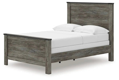 Frandern - Panel Bed, Full, Gray