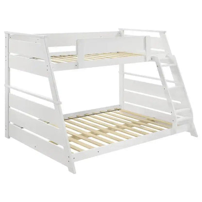 Holden - Wood Veneer Bunk Bed, Twin over Full, White