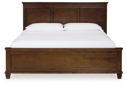 Danabrin - Panel Bed, Twin, Dark Brown