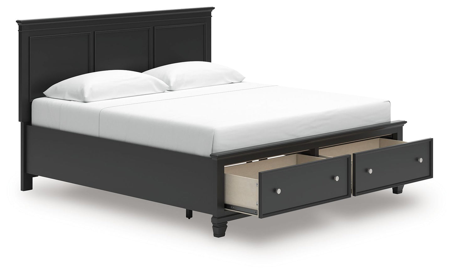 Lanolee - Panel Bed, Queen, Black