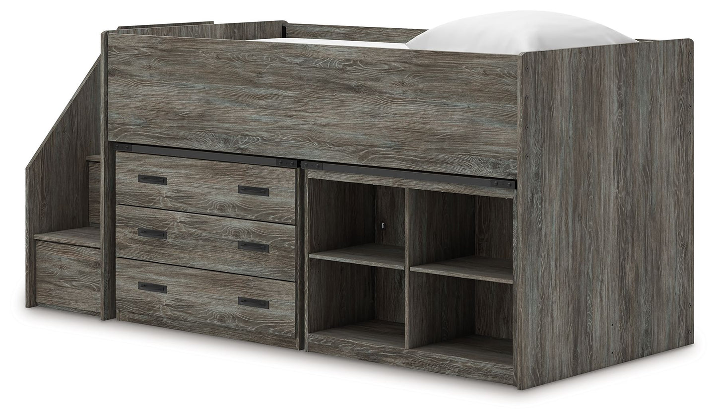 Frandern - Loft Bed, Twin, Gray