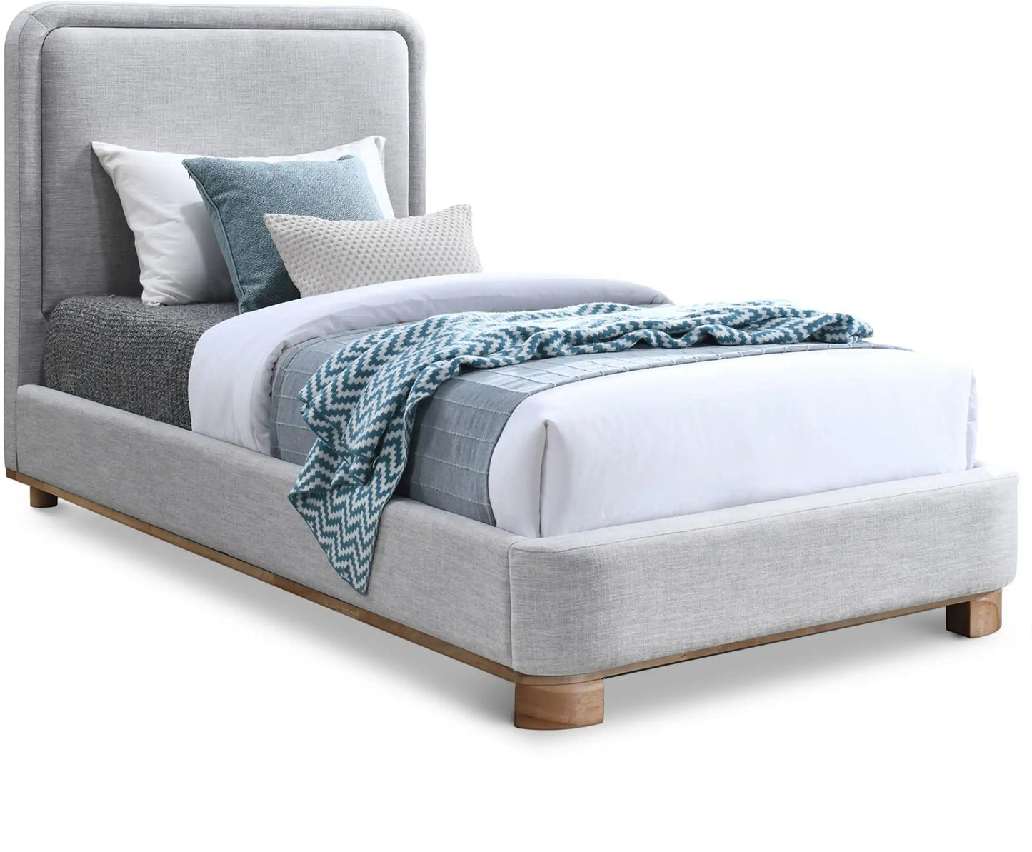 Nolita - Bed With Natural Base, Full, White