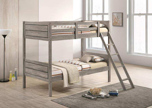 Ryder - Wood Bunk Bed With Mattress