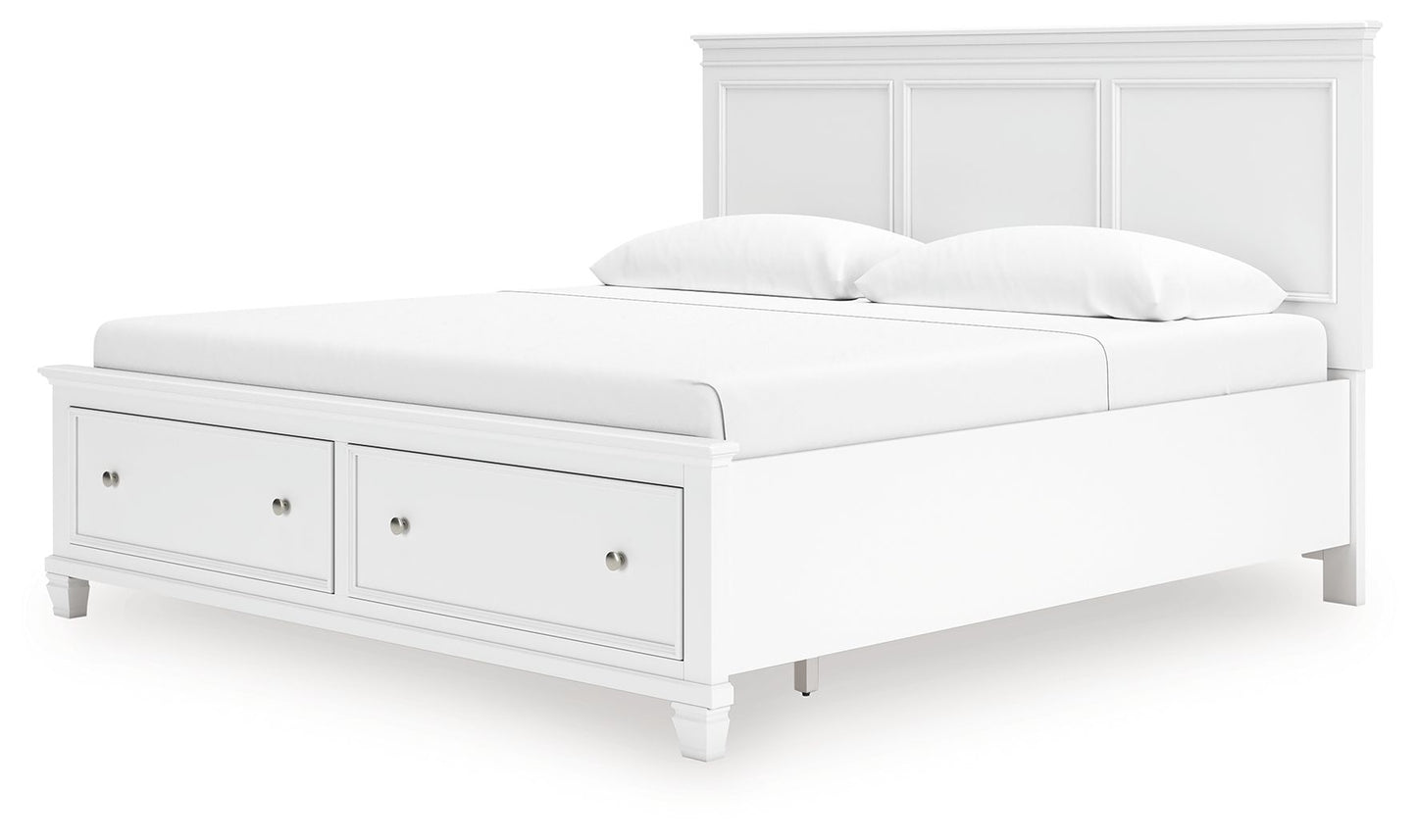 Fortman - Panel Bed, Full, White