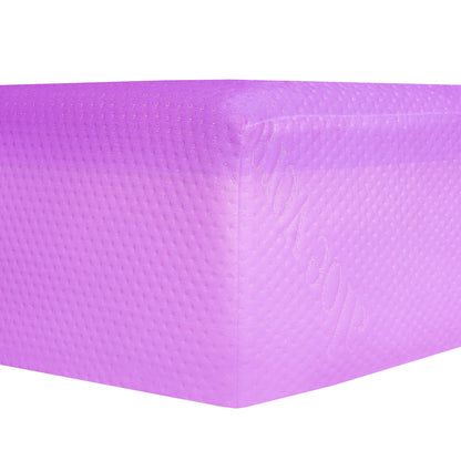 6 Full Size Gel Memory Foam Mattress In A Box With Aloe Vera Cover - Pink